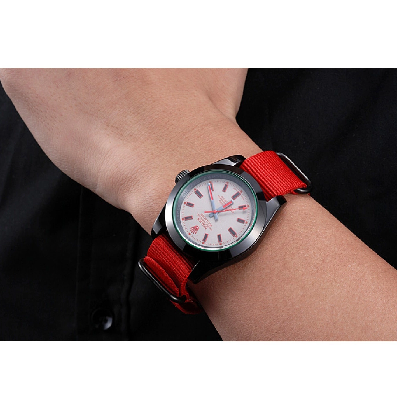 Best AAA Replica Sites Strap Bamford 622002 Rolex Nylon Red Milgauss 0702